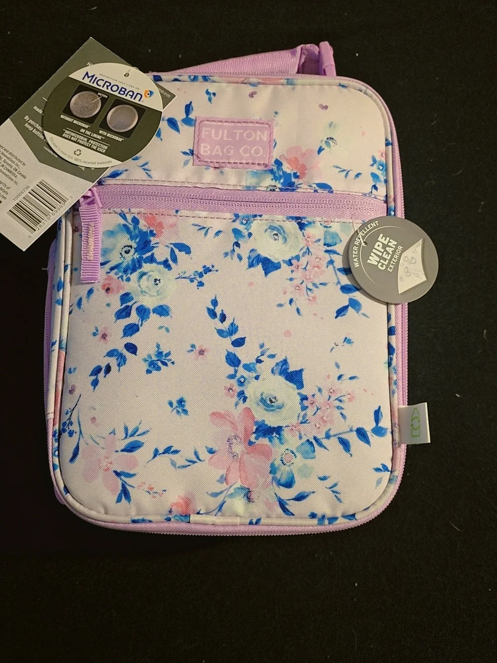 Kids Floral Lunch Bag - Pink & Blue
